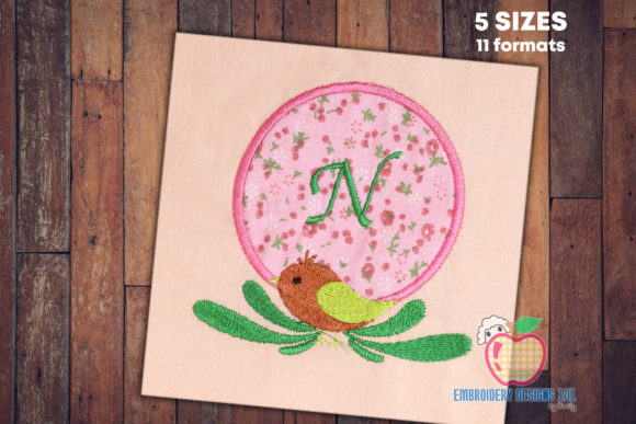 Bird Applique Frame: A Charming Addition to Your Embroidery Projects