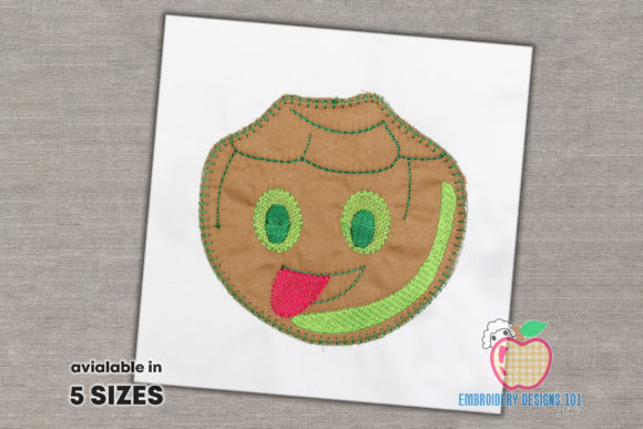 Charming Coconut with the Pink Tongue Applique