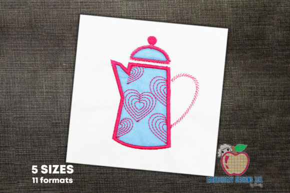 Charming Pink Coffee Pot Applique Review