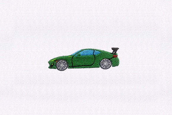 Green Car Cap Design: A Stylish Embroidery Addition