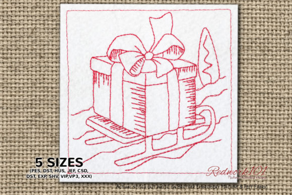 Review of Sleigh Holding a Gift Design