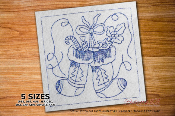 Two Stockings: A Charming Addition for Holiday Embroidery